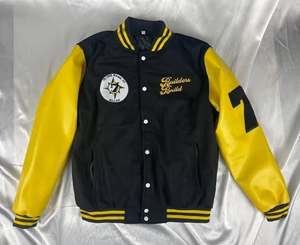 Veste universitaire d'hiver personnalisée pour unisexe, 100% laine avec broderie en chenille et collage de logo sur la manche en soie, vente en gros - Product Image 3