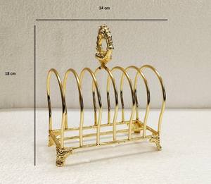 Support à pain en fil métallique fait main, design élégant, pour petit-déjeuner, accessoires de cuisine, rangement domestique, organiseur de toasts - Product Image 4