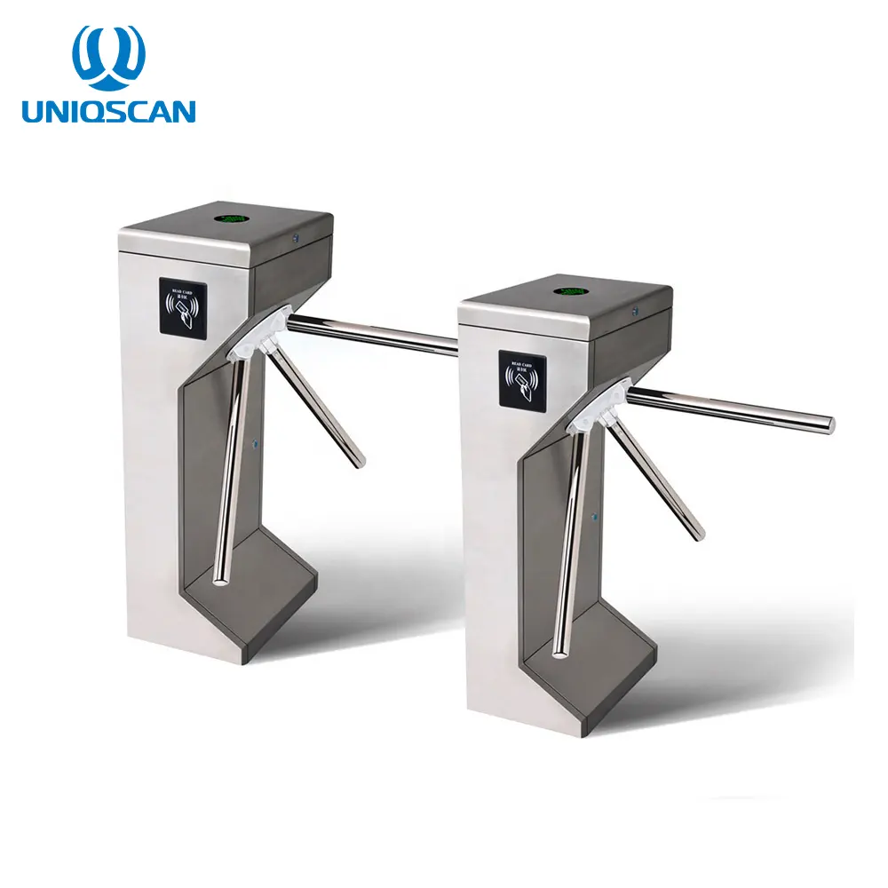 Automatic RFID LED Ditector Security Access Control Pedestrian Tripod Turnstile Mechanism Turnstile Gate For Gyms