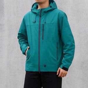 Chaqueta con logotipo al por mayor, chaqueta de fútbol softshell con cremallera y marca personalizada para hombre, cortavientos vintage - Product Image 1