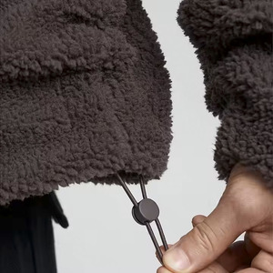 Nouveaux sweats à capuche en polaire Sherpa avec logo personnalisé de haute qualité zippés pour l'hiver et chaud pour hommes - Product Image 6