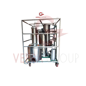 Máquinas de destilación Veera D200sc por nueva operación móvil de acero inoxidable para residuos de aceite a hoteles industriales de fabricación de diésel - Product Image 1