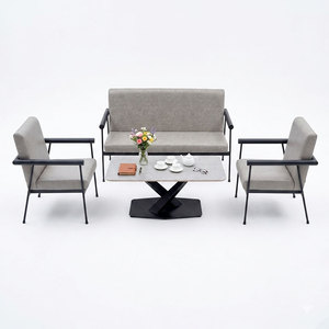 Juego de Sofás Cuadrados Chesterfield de Lujo Ligero CBSF68052, Sofá de Dos Plazas Tapizado en Piel Sintética para Muebles del Hogar - Product Image 2