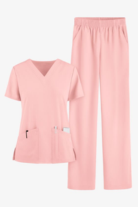 NEO Seguridad Enfermería Scrubs Deportes modernos Cuello en V Scrub Pantalones Spandex Médico Scrub Uniforme Mujeres - Product Image 6