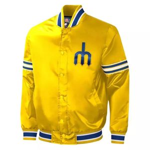 High Quality <b>100</b>% Cotton Satin Varsity Jackets Custom Wholesale Men's Winter Wear Solid Custom Color with Heated Feature - Product Image 1