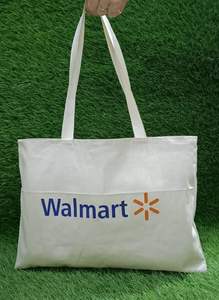 กระเป๋าผ้าคอตตอนสไตล์เรียบง่ายเป็นมิตรกับสิ่งแวดล้อมโลโก้ที่กำหนดเองผ้าใบพับได้ลายทึบสำหรับการจัดเก็บกีฬางานแต่งงาน - Product Image 6