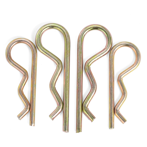 Goupille à ressort R-Clip DIN 11024 en acier zingué, goupille de sécurité R-Clip, goupille de remorque R-Clip, fixation - Product Image 1