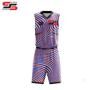 Ropa de práctica Nueva llegada Uniforme de baloncesto Peso ligero Diseño personalizado Uniforme de baloncesto - Product Image 1