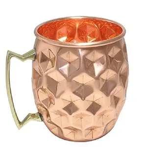 最畅销的莫斯科骡子铜杯印度手工制作的俄罗斯铜咖啡杯铜锤杯饮用