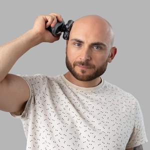 Rasoir Électrique Sans Fil Rechargeable pour Hommes avec 5 Têtes de Coupe Utilisation Humide/Sèche Nettoyage Facile Tondeuse Corporelle Étanche IPX7 - Product Image 2