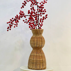 Home Hotel Decoration Eco-Friendly Natural Rattan Handmade LTL Handicraft Flower Arrangements <b>Art</b> <b>Deco</b> <b>Vase</b> - Product Image 6