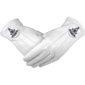 ถุงมือหนังนิ่มลายอิฐปักลายเข็มทิศทรงสี่เหลี่ยม - Product Image 3