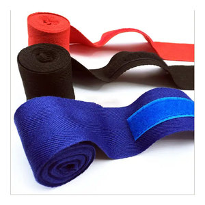 Logotipo personalizado vendaje de entrenamiento envoltura de mano MMA Fitness Kickboxing tela vendaje de boxeo logotipo personalizado Muay Thai Kickboxing corto - Product Image 2