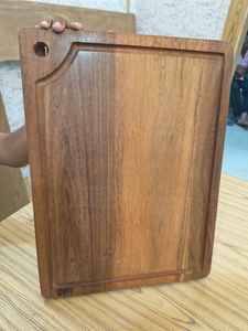 Planche à découper et planche à découper en bambou extra large GRANDTEC, non toxique, 2,5 cm d'épaisseur, pour la viande de dinde, le barbecue, le grillage, la découpe - Product Image 4