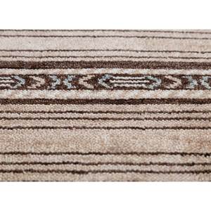 Tapis en laine noué à la main Thyme Beige Marron Lca-884, motif abstrait rayé, pour entrée, couloir, tapis puzzle rectangulaire pour la maison - Product Image 3