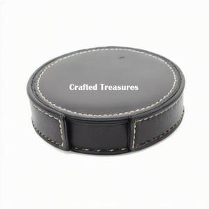 Handmade 4pcs Solid Marble <b>Coasters</b> Set with Custom Logo New Design Natural <b>Slate</b> Mats & Pads Stylishly Manufactured with Style - Product Image 4