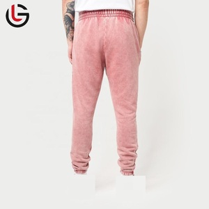 กางเกงนักวิ่งผ้าซักแบบมีสไตล์ของผู้ชายกางเกงผ้าเฟรนช์เทอร์รี่กันแดดสีจางสไตล์วินเทจพิมพ์ลายกระวนกระวายใจกางเกงลำลองทรงตรง - Product Image 4