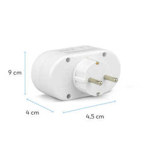 Garza Adaptateur de prise murale Schuko double avant de haute qualité Fiches et douilles haut de gamme - Product Image 1
