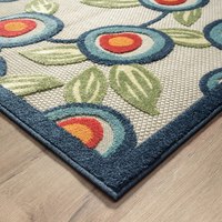 Floral intérieur extérieur Accent tapis tapis MatArea tapis pour salle à manger salon cuisine dessin