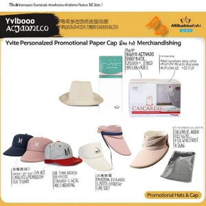 Cappelli e Berretti di Carta Personalizzati Yvete per Merchandising Promozionale - Product Image 3