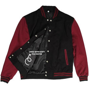 Vente en gros Logo personnalisé Chenille Broderie Écusson Baseball Vintage Letterman Vestes CollegeBaseballjacket pour hommes - Product Image 4