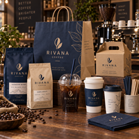 Emballages personnalisés pour cafés AT PACK avec des sacs à café, des gobelets en papier, des boîtes à emporter et des sacs en papier, emballages pour cafés en gros
