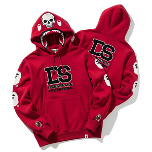 Sudaderas con capucha unisex de invierno de lana de algodón 100% al por mayor con bolsillos canguro transpirable logotipo personalizado patrón sólido cuello con capucha - Product Image 2