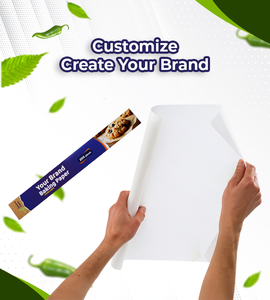 กระดาษรองอบกันน้ำเคลือบซิลิโคนสองด้าน เป็นมิตรกับสิ่งแวดล้อม ผลิตจากเยื่อกระดาษบริสุทธิ์ 100% ขนาด 37x42 ซม. สำหรับเตาอบ 16 แผ่น - Product Image 2