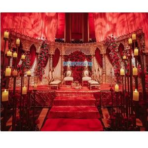 Decoración de Mandap con Temática de Boda Real Rajwada Shahi, Estilo Moderno y Lujoso, de Fibra de Vidrio, Duradera, para Eventos, Dinamarca - Product Image 1