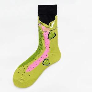 Logo imprimé personnalisé Chaussettes Pour Hommes 100% Coton Haute Qualité Respirant Doux et Chaleur Tendance Extensible Mi-Longueur Hommes Chaussettes - Product Image 4