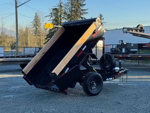 Remorque à benne basculante double A 5X8 à essieu simple de haute qualité, en bon état de fonctionnement, à vendre près de chez moi - Product Image 4