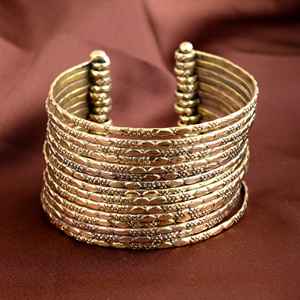 Bracelet plaqué or CNC avec motif personnalisé Bracelet en métal CNC avec LOGO personnalisé Personnalisation du moule - Product Image 6