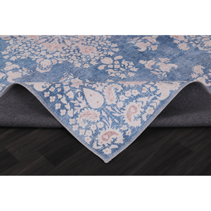 Ensemble de tapis de sol lavable à motif floral beige moderne Netline Home Depot R3 - Product Image 6