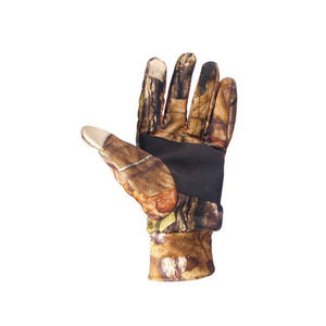 Gants de chasse en cuir coupe-vent à poignets longs pour hommes avec logo personnalisé, doigts entiers pour les sports de plein air et le cyclisme - Taille adulte - Product Image 5