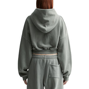 Sudadera con Capucha para Mujer, Personalizada con Logotipo en la Parte Delantera, Holgada, de Color Sólido, Informal, de Manga Larga, con Bolsillo, de Secado Rápido - Product Image 3