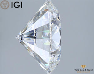 Certificado IGI 5,00 CT CVD Lab Grown E Color VVS2 Claridad Diamante de corte redondo para diseños de joyería para hombres 10,87 MM - Product Image 5