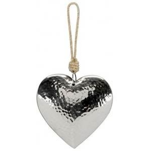 Adornos colgantes de corazón de Metal hechos a mano, árbol decorativo de Navidad, decoración festiva para fiestas - Product Image 5
