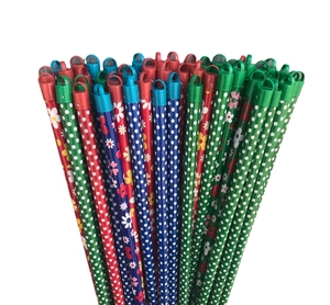 Fourniture de manche de vadrouille à tige ronde manche de balai en bois naturel fleur et bâton de vadrouille à pois qualité garantie - Product Image 4