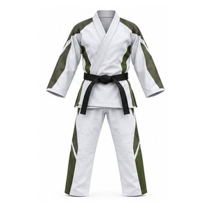 Uniforme de Karate de Algodón, Ropa de Entrenamiento de Corte Recto, Uniforme al por Mayor para Prácticas Escolares de Artes Marciales - Product Image 1