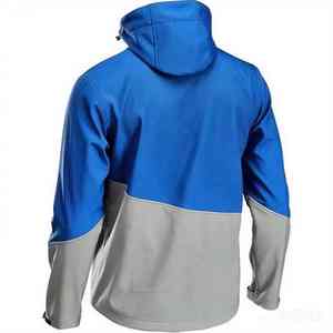 Chaqueta cortavientos impermeable personalizada para hombre, jersey con media cremallera recubierto de camuflaje, holgada, informal, primavera OEM frontal Premium - Product Image 6