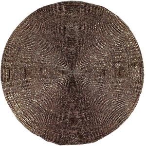 Best Quality Hear Shaped Made in Polyester Sparkle Bead <b>Placemat</b> Christmas Indoor Decorative Mat <b>Dining</b> <b>Table</b> for Home Hotel - Product Image 4