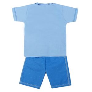 Traje de 2 Piezas de Manga Corta para Niños - Azul - Product Image 5