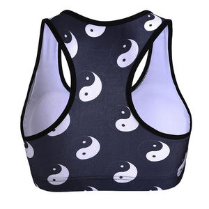 Soutien-gorge de sport de yoga pour filles, sublimation, respirant, écologique, séchage rapide, bretelles réglables, maintien élevé, couleur personnalisable, devant - Product Image 5