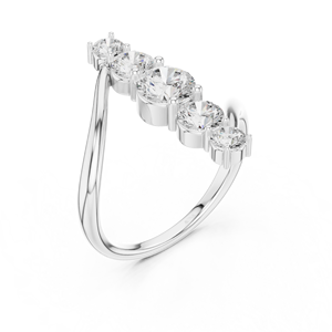 Anillo de declaración grande de oro de 10K con joyas de hilo juguetón para mujer - Product Image 2