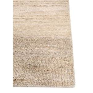 Blythe Ivory Hand Knotted Afghan Wool <b>Rug</b> <b>Boho</b> Style Rectangular Abstract Pattern for Home Living Room or Hallway-LSEA-1359 - Product Image 4