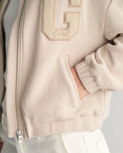 Versity <b>Jackets</b> <b>White</b> for <b>Men</b> Custom Plain Fleece 100% Polyester Winter Lettermen Varsity <b>Jacket</b> Quick Dry Breathable Windproof - Product Image 3