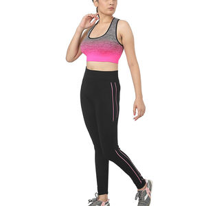 Conjuntos de gimnasio de tela de poliéster para mujer, ropa deportiva para Yoga, sublimada, con logotipo personalizado, fabricación de paquistaní - Product Image 3