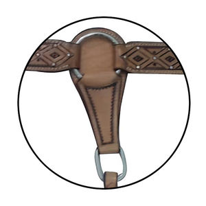 Confort et durabilité optimaux-Plastron de cheval en cuir de qualité supérieure de haute qualité avec sangles réglables - Product Image 4