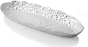 Bandeja de servicio de latón única para restaurantes de Hotel en casa, vajilla y mesa, Color plateado, bandejas de servicio de té de latón de alta calidad - Product Image 2