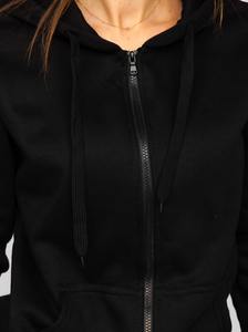 Meilleure vente pour femmes Polyester/coton hiver à capuche décontracté solide survêtement personnalisé à la mode entraînement Jogging porter ensemble Streetwear - Product Image 4